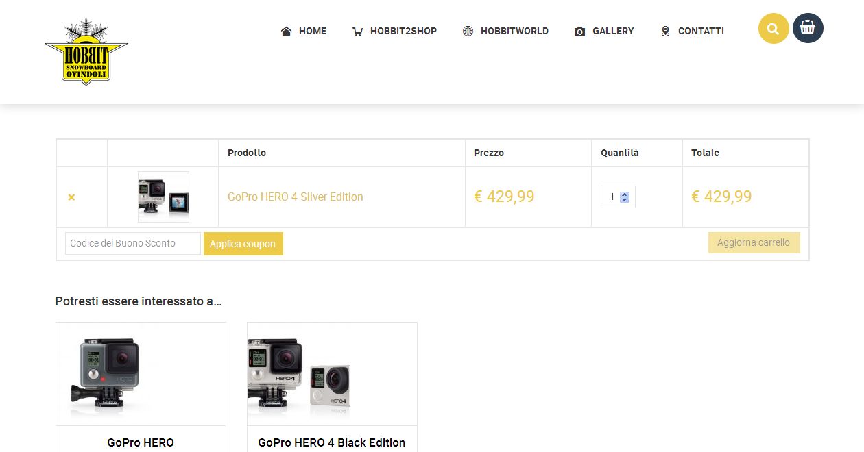 ovindolisnowboard.it | sito web wordpress woocommerce ecommerce