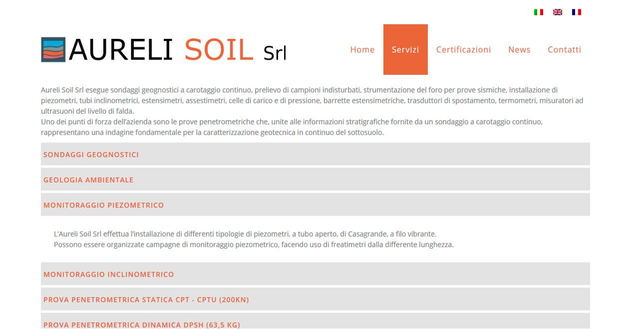 aurelisoil.it | sito web wordpress