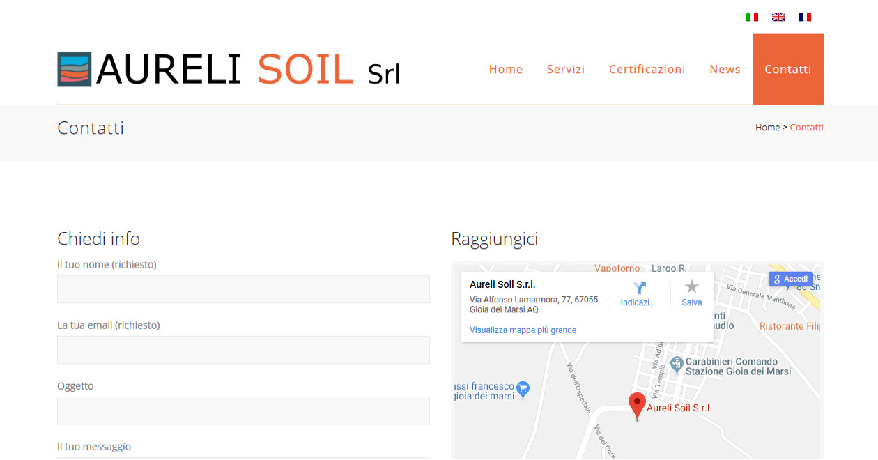 aurelisoil.it | sito web wordpress