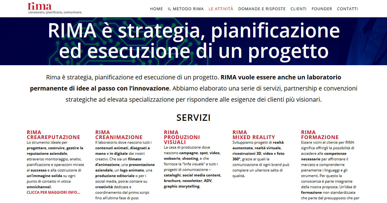 rimacomunica.it | sito web wordpress