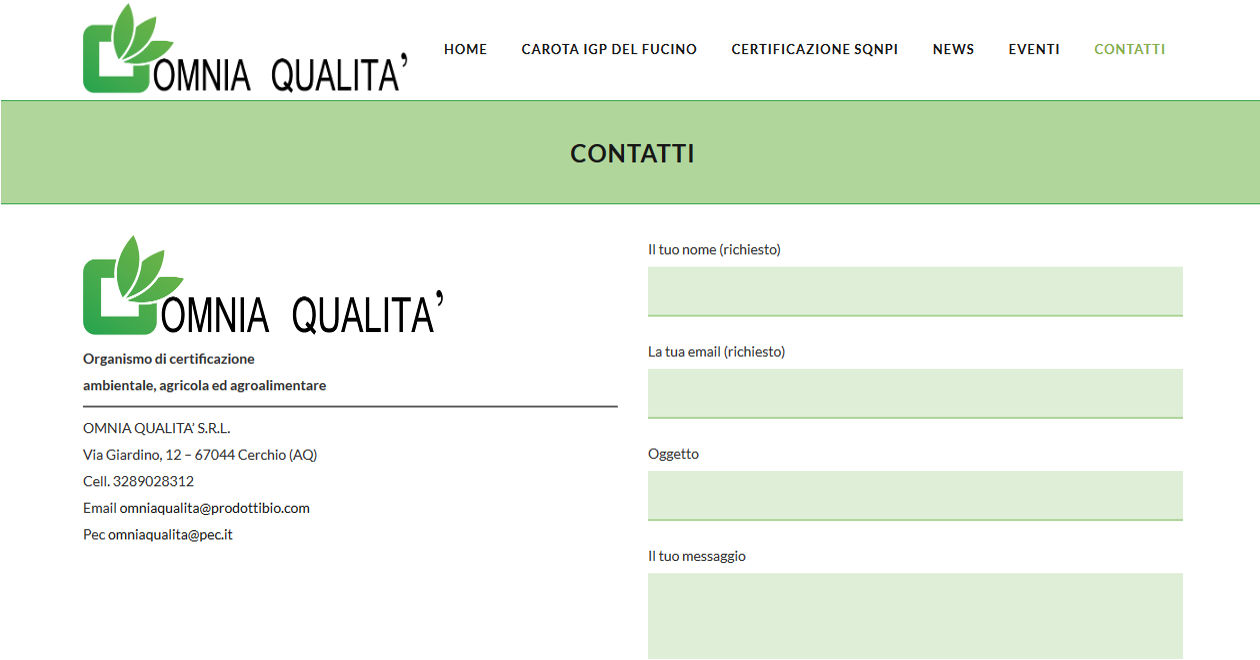 omniaqualita.it | sito web wordpress